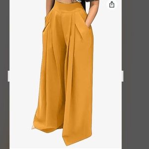 Pull on mustard yellow pants NWT
